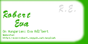 robert eva business card